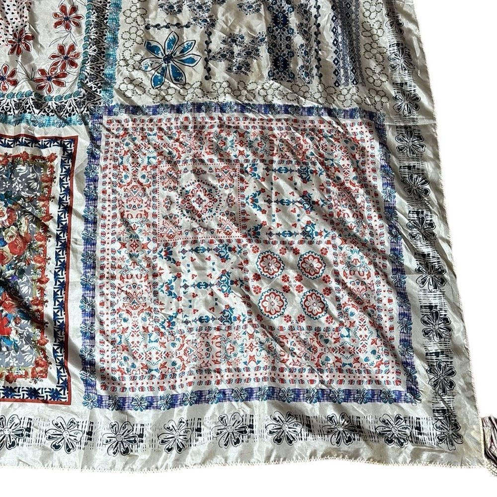 Johnny Was Multicolor Floral Scarf - Picture 7 of 11